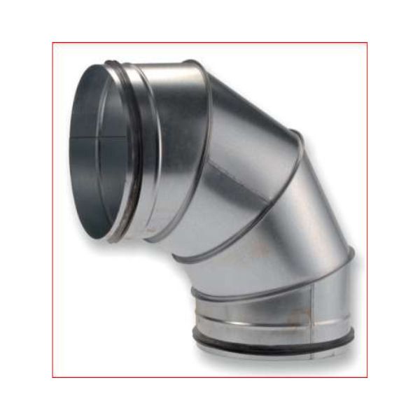 90deg FIXED BEND Galv - with rubber seal